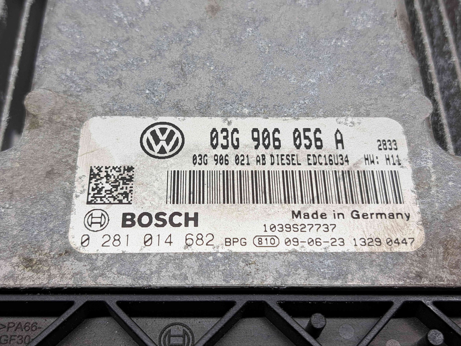 Calculator motor ECU Volkswagen Touran (1T1, 1T2) [Fabr 2003-2010] Facelift 03G906056A 1.9 TDI BLS 77KW / 105CP