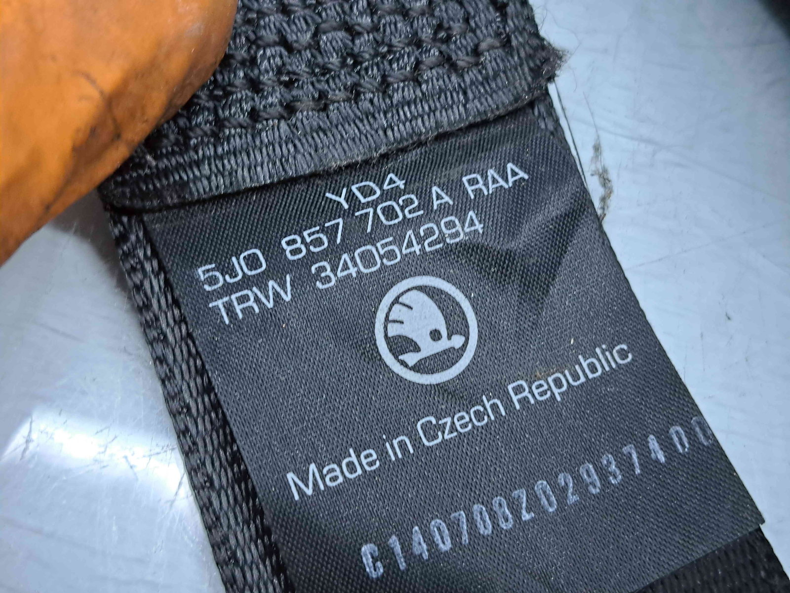 Centura dreapta fata Skoda Fabia 2 (5J, 542) [Fabr 2007-2014] 5J0857702A - imagine 5