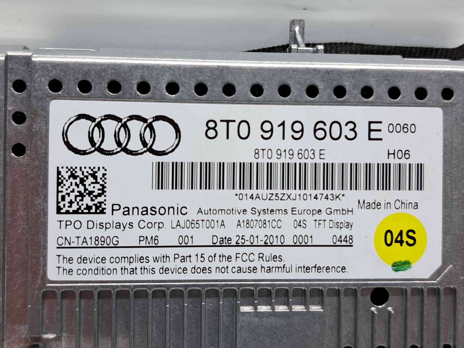 Display bord Audi A4 (8K5, B8) Avant [Fabr 2008-2015] 8T0919603E - imagine 3