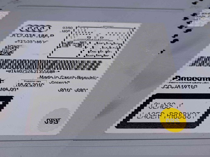  Radio CD Audi A4 (8K5, B8) Avant [Fabr 2008-2015] 8T2035186P