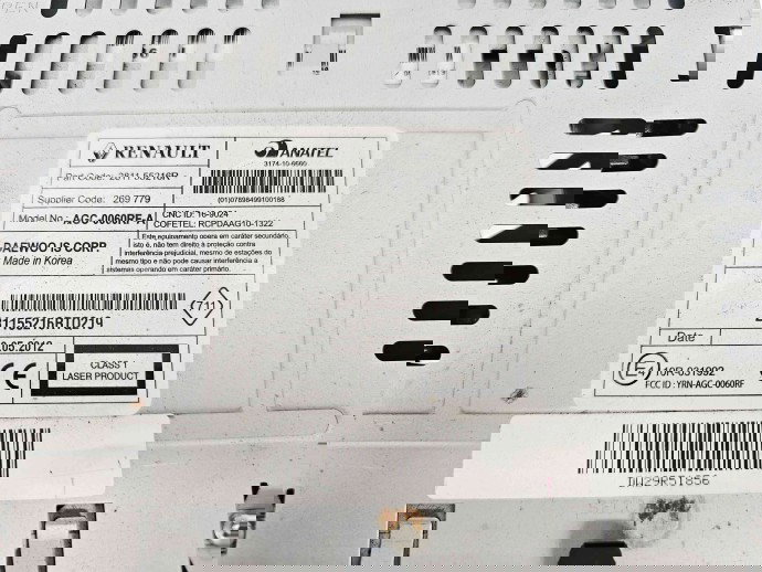  Radio CD Dacia Duster [Fabr 2010-2017] 281155216R