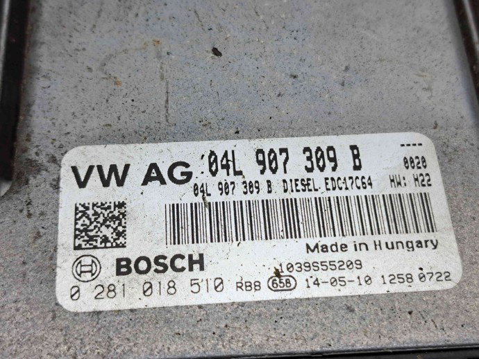 Calculator motor ECU Seat Leon (5F1) [Fabr 2012-2018] 04L907309B 1.6 TDI CLHA 77KW / 105CP