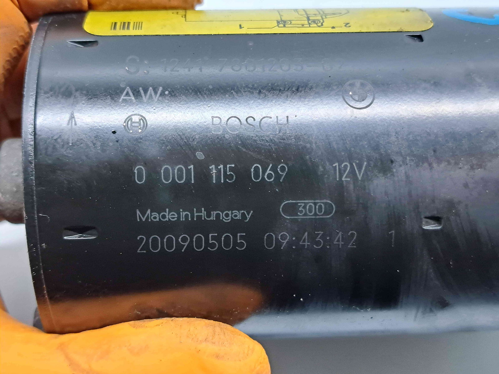 Electromotor 10 dinti Bmw 3 (E90) [Fabr 2005-2011] 7801203-02 / 0001115069 2.0D N47D20105KW / 143CP - imagine 5