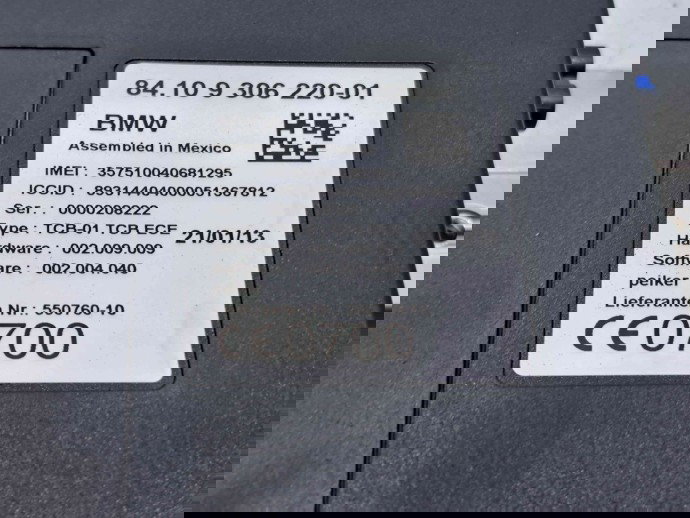  Modul confort Bmw 5 (F10) [Fabr 2011-2016] 9306220-01