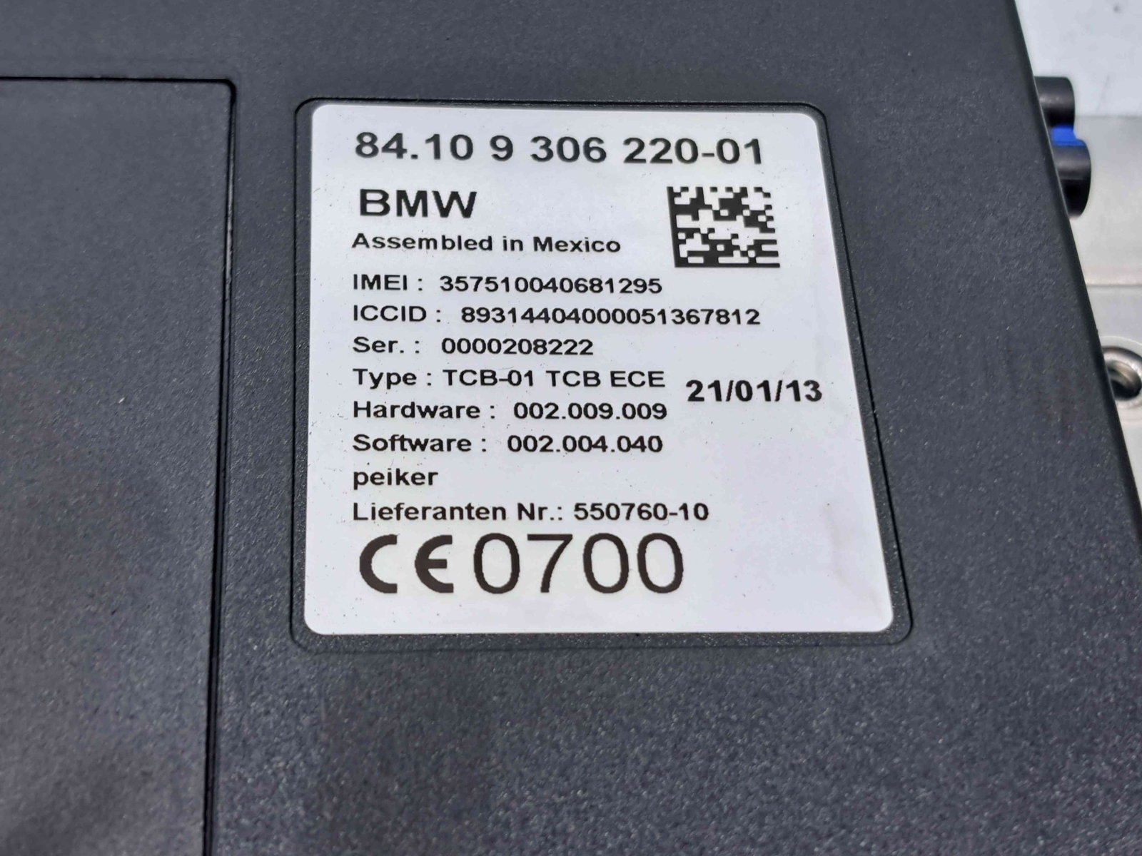 Modul confort Bmw 5 (F10) [Fabr 2011-2016] 9306220-01 - imagine 2