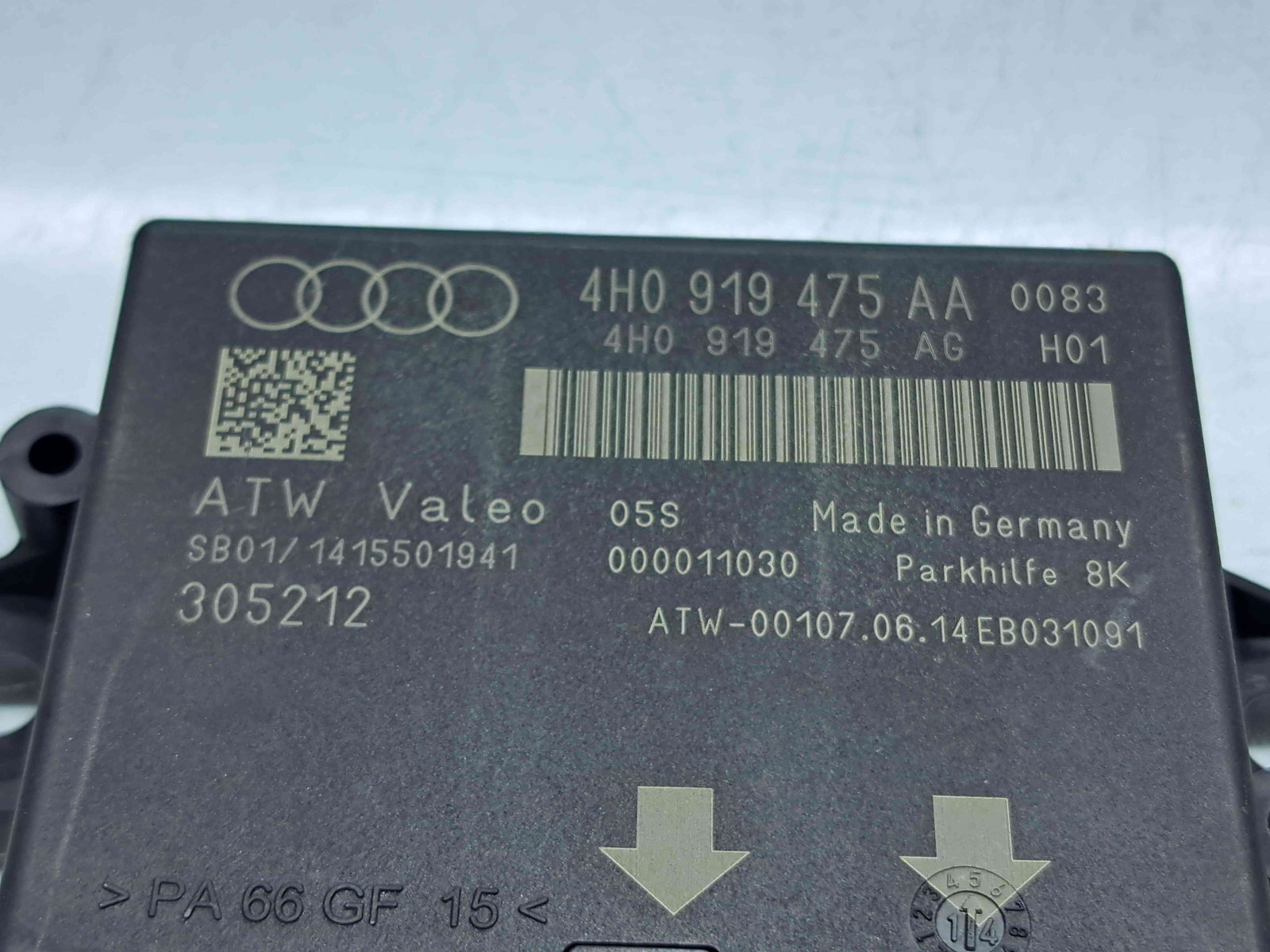 Modul senzori parcare Audi A7 Sportback (4GA) [Fabr 2011-2017] 4H0919475AA - imagine 2