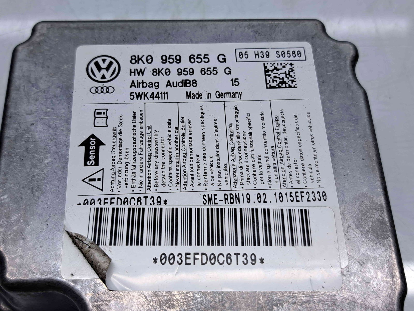 Calculator airbag AUDI A5 (8T3) [Fabr 2007-2015] 8K0959655G 2.0 TDI CAGA 105KW / 143CP - imagine 4