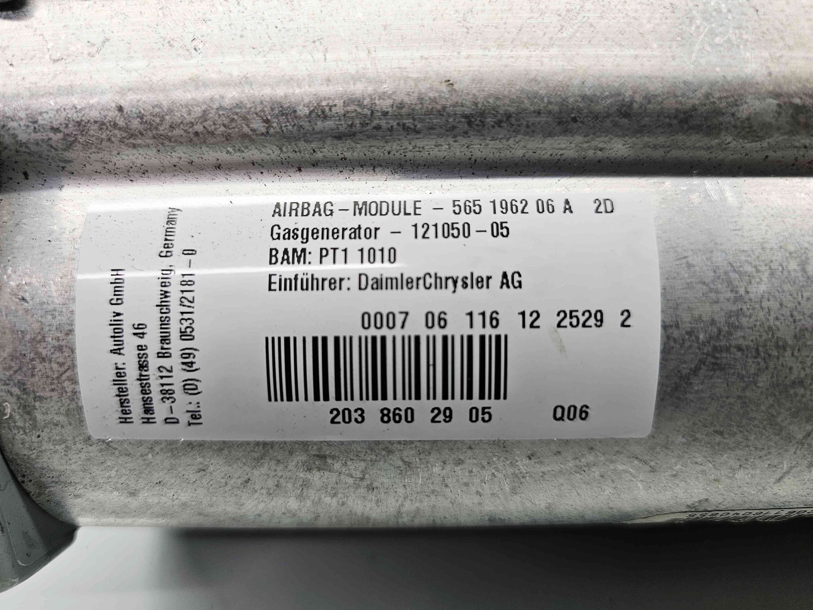 Airbag pasager Mercedes Clasa C (W203) [Fabr 2000-2007] 2038602905 - imagine 6