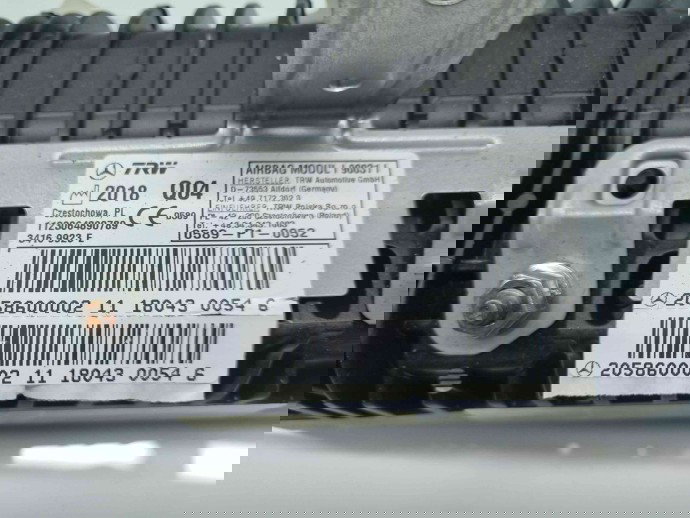 Airbag pasager Mercedes Clasa C Combi (W205) [Fabr 2015-prezent] 2058600002