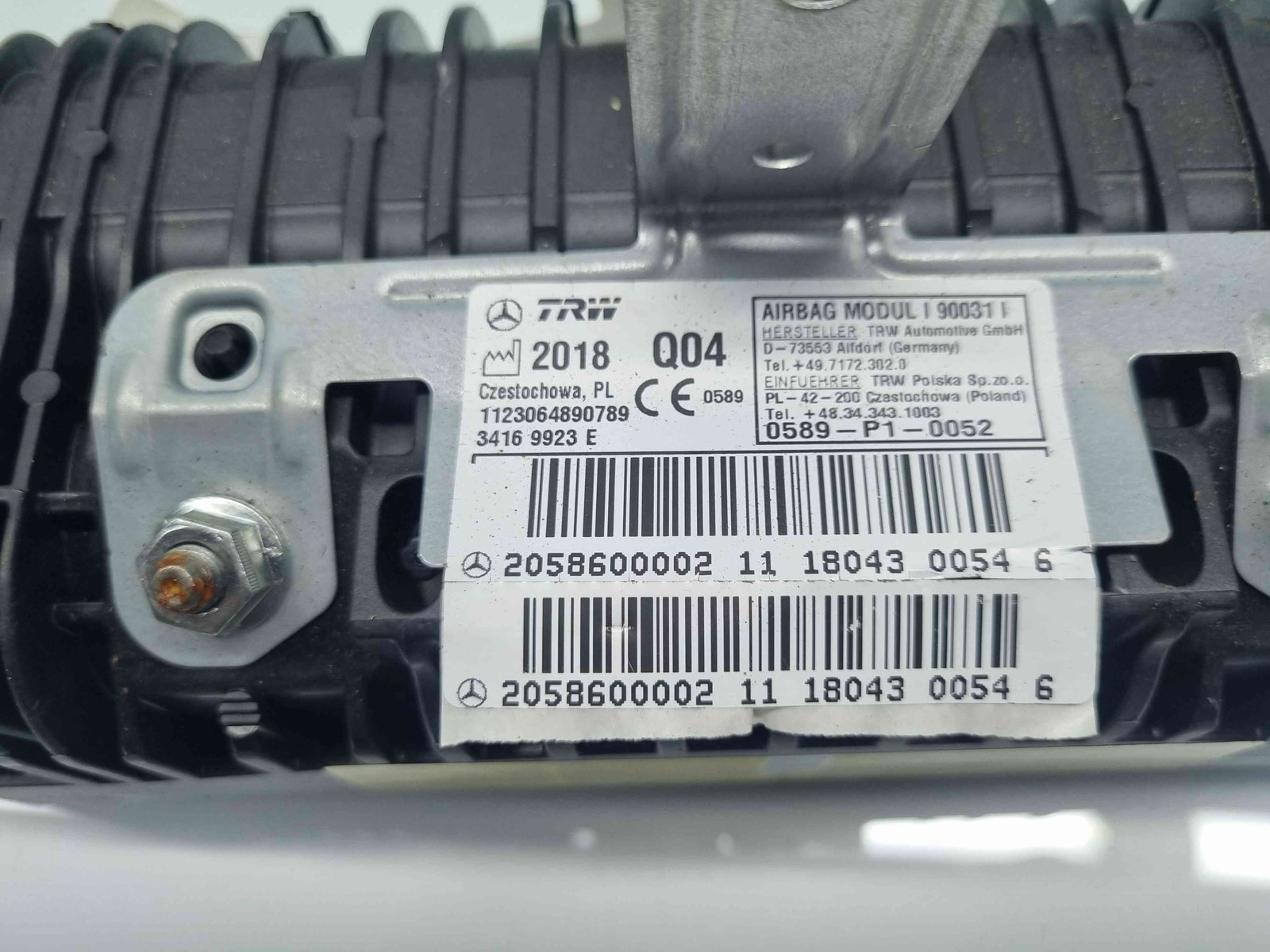 Airbag pasager Mercedes Clasa C Combi (W205) [Fabr 2015-prezent] 2058600002 - imagine 4