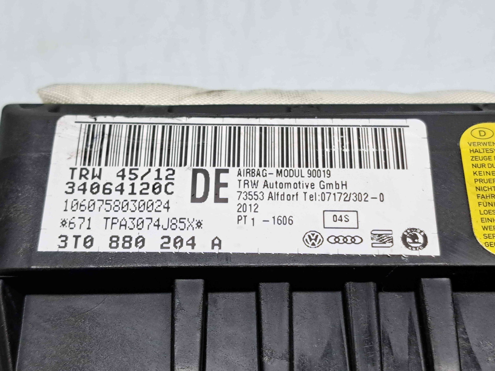 Airbag pasager Skoda Superb II Combi (3T5) Facelift [Fabr 2009-2015] 3T0880204A - imagine 4