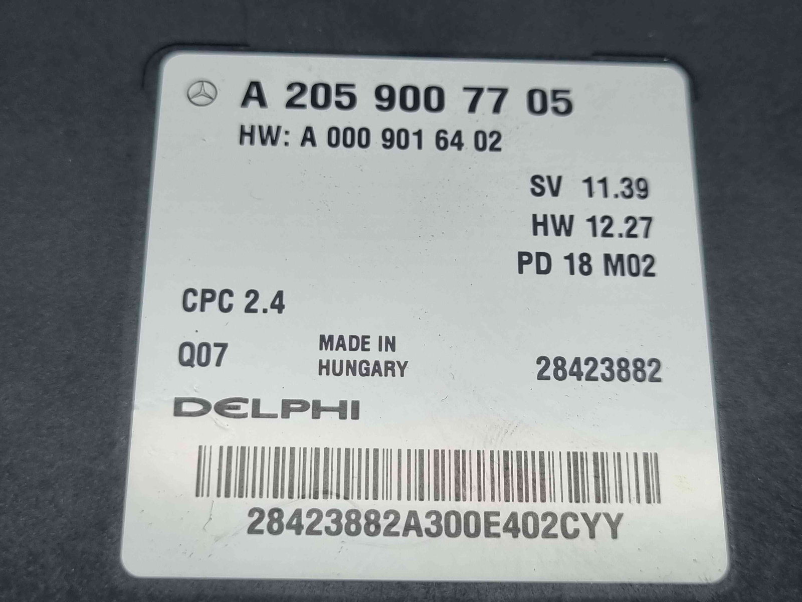 Calculator cutie viteze Mercedes Clasa C Combi (W205) [Fabr 2015-prezent] A2059007705 2.2 CDI 651921 125KW / 170CP - imagine 5