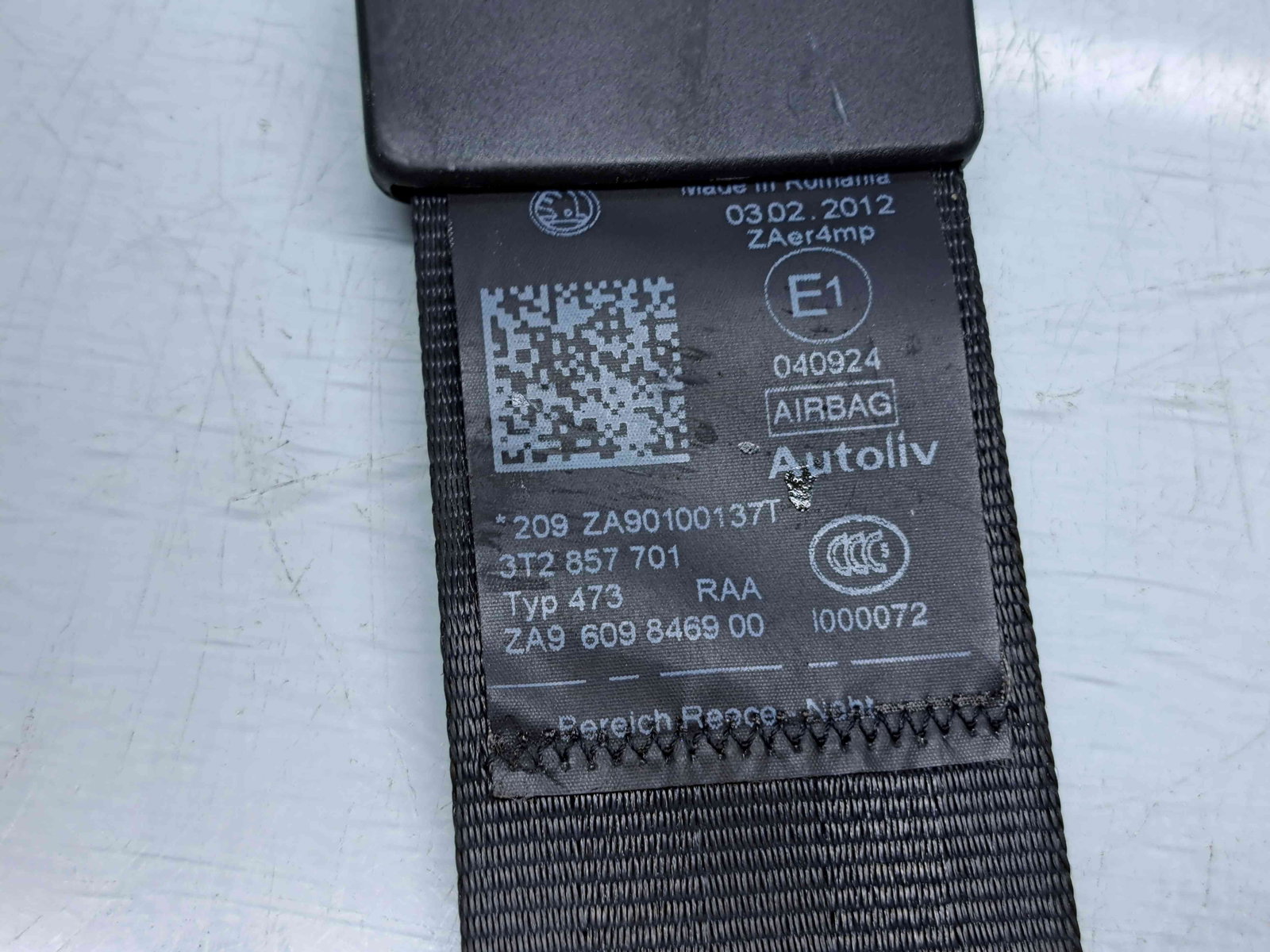 Centura stanga fata Skoda Superb II Combi (3T5) Facelift [Fabr 2009-2015] 3T2857701 - imagine 4