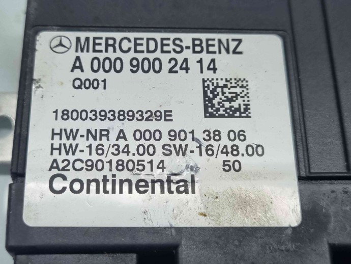Modul confort Mercedes Clasa C Combi (W205) [Fabr 2015-prezent] A0009002414