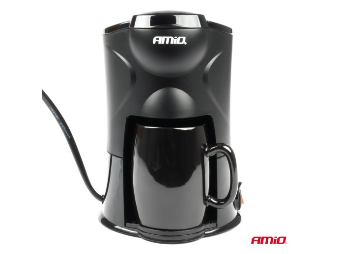 Cafetiera auto pentru TIR, Camion, Autocar, alimentare 24V, putere 250W, volum 150ml