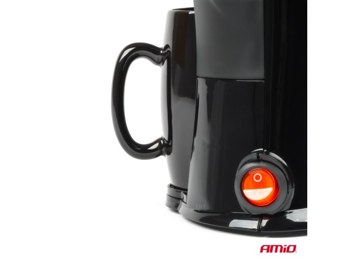 Cafetiera auto pentru TIR, Camion, Autocar, alimentare 24V, putere 250W, volum 150ml