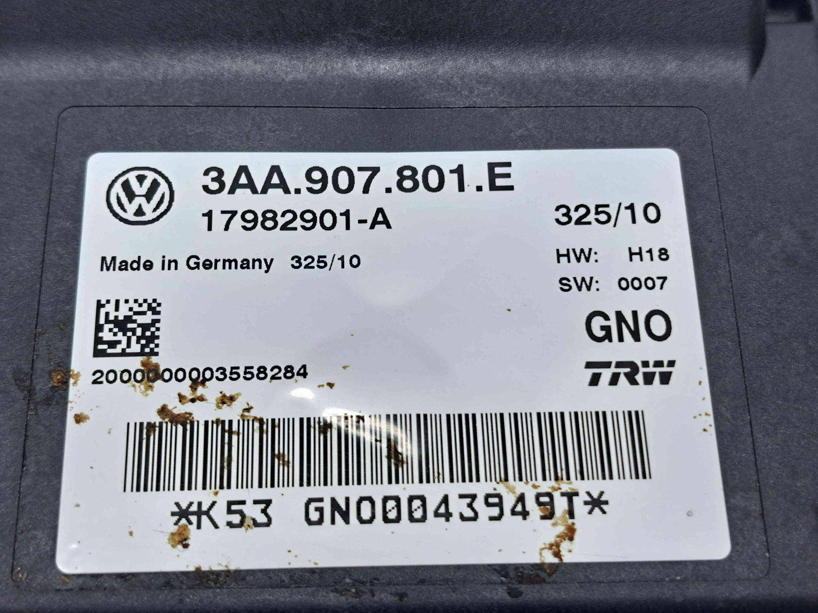 Calculator frana de mana Volkswagen Passat B7 (362) [Fabr 2010-2014] 3AA907801E 2.0 TDI CFFB 103KW / 140CP - imagine 4