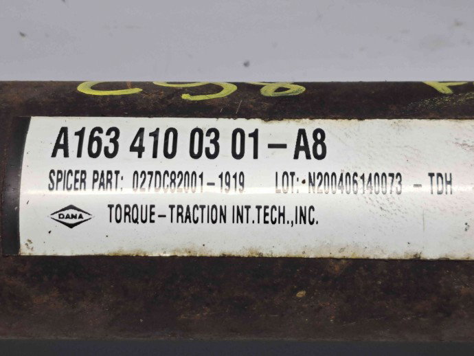 Cardan Mercedes Clasa ML (W163) [Fabr 1998-2005] A1634100301 2.7 CDI 612963   
