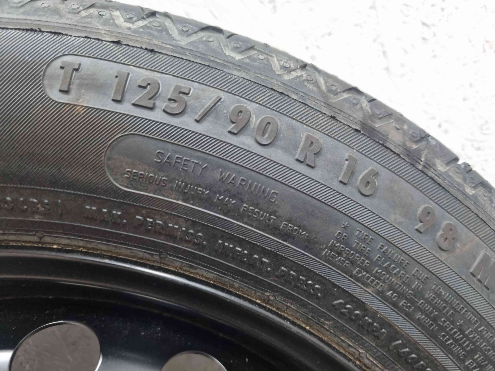 Roata rezerva Mercedes Clasa C Coupe (C204) Facelift AMG [Fabr 2011-2015] - imagine 4