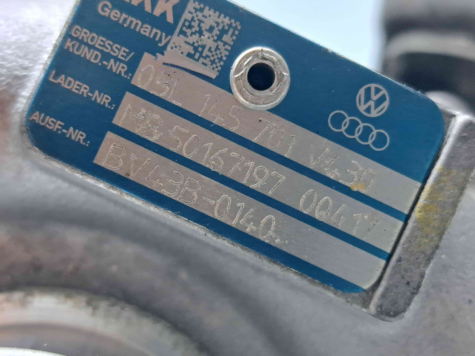 Turbina Audi A4 (8K5, B8) Avant [Fabr 2008-2015] 03L145701 2.0 TDI CAGA 105KW / 143CP - imagine 5