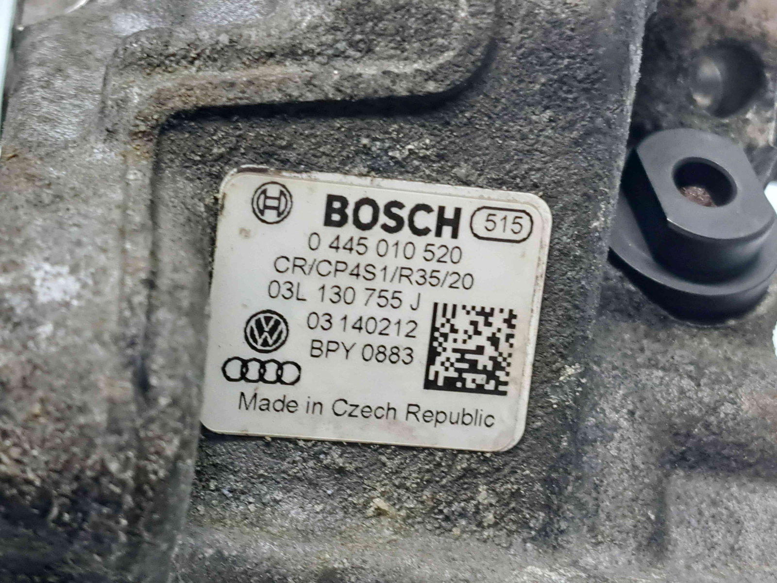 Pompa inalta presiune Volkswagen Transporter 5 Facelift [Fabr 2004-2013] 03L130755J / 0445010520 2.0 TDI CAAC 103KW / 140CP - imagine 4