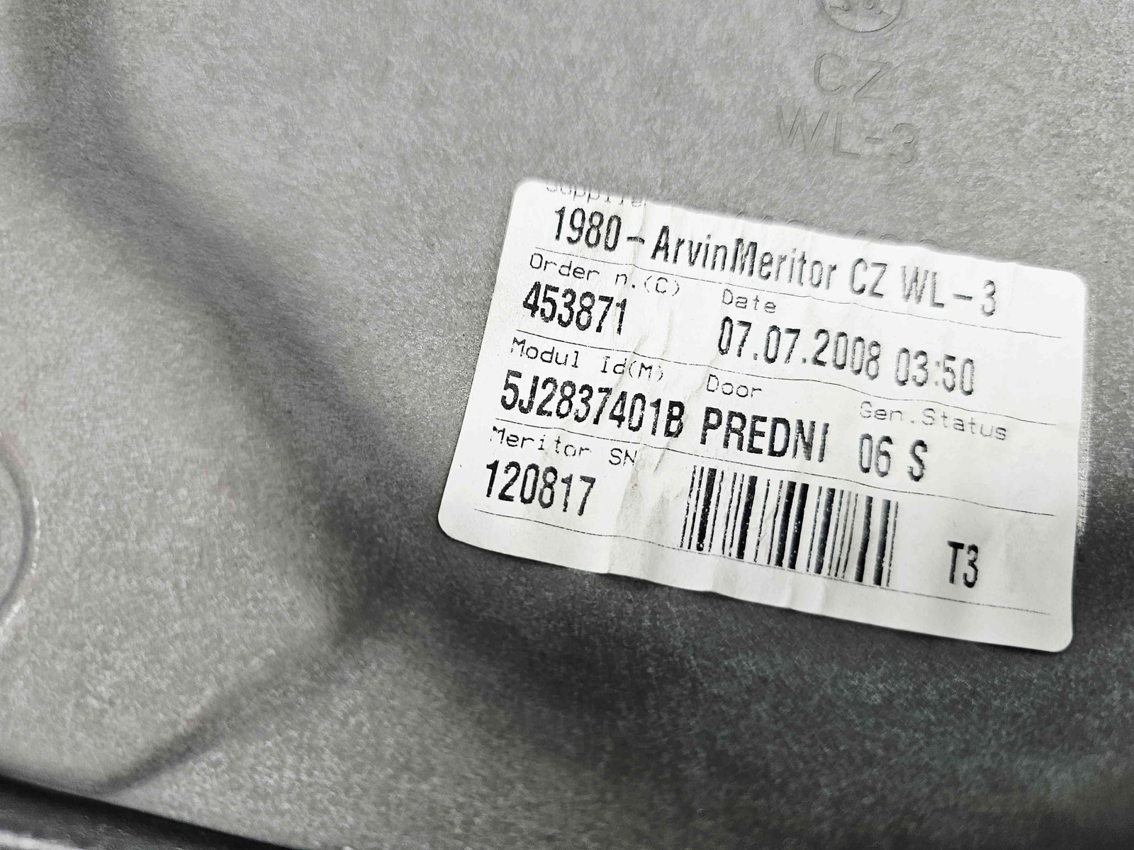 Macara electrica geam stanga fata Skoda Fabia 2 (5J, 542) [Fabr 2007-2014] - imagine 2