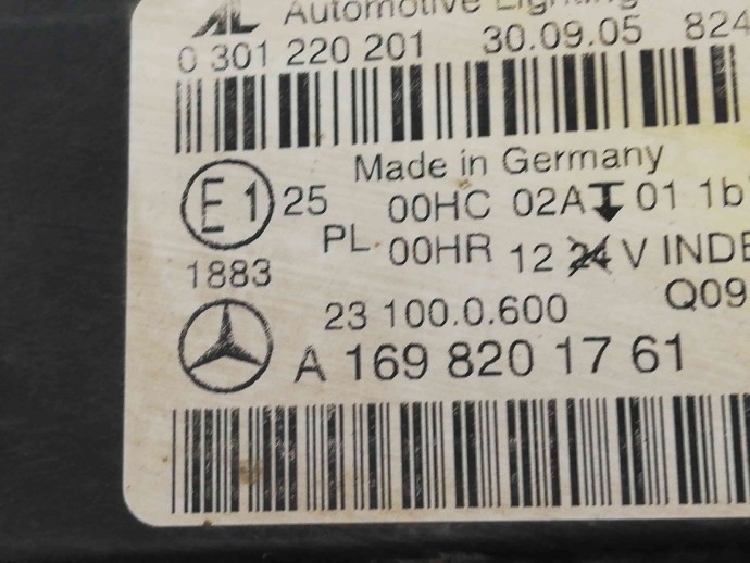 Far stanga A1698201761 Mercedes B200 W245 2.0 CDI 2005-2011