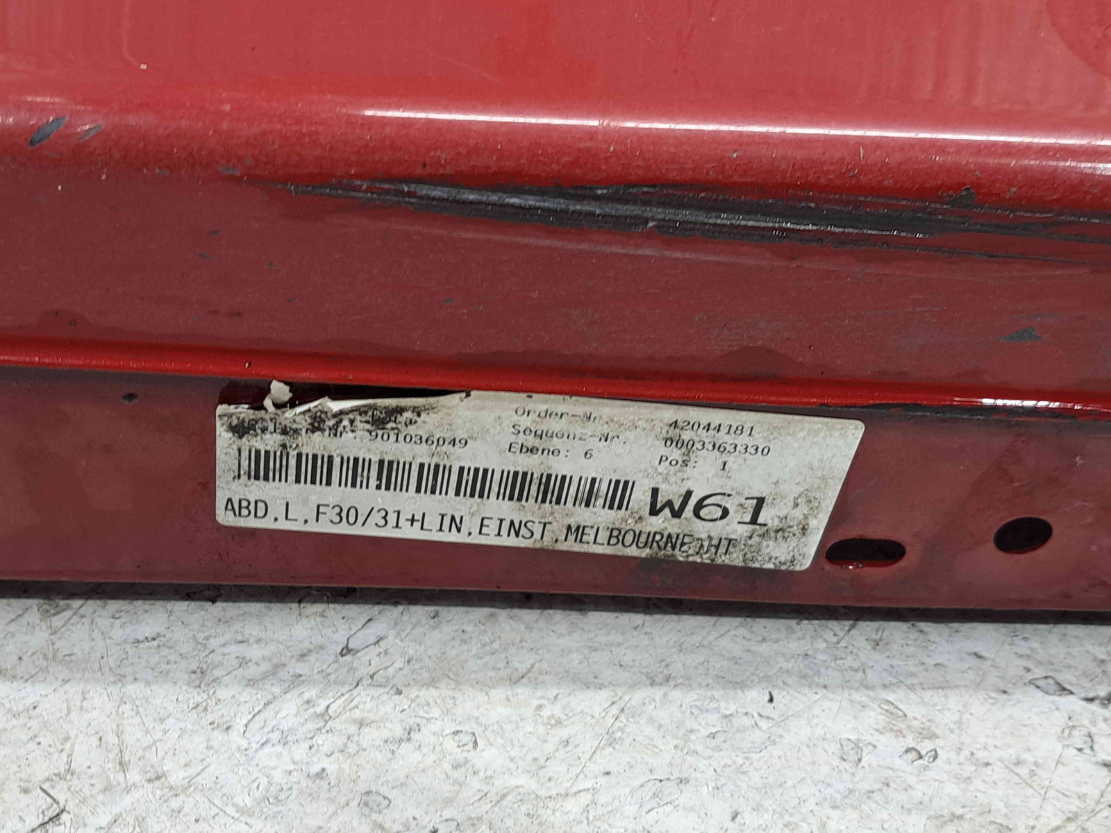 Prag lateral stanga Bmw 3 (F30) [Fabr 2012-2017] - imagine 3