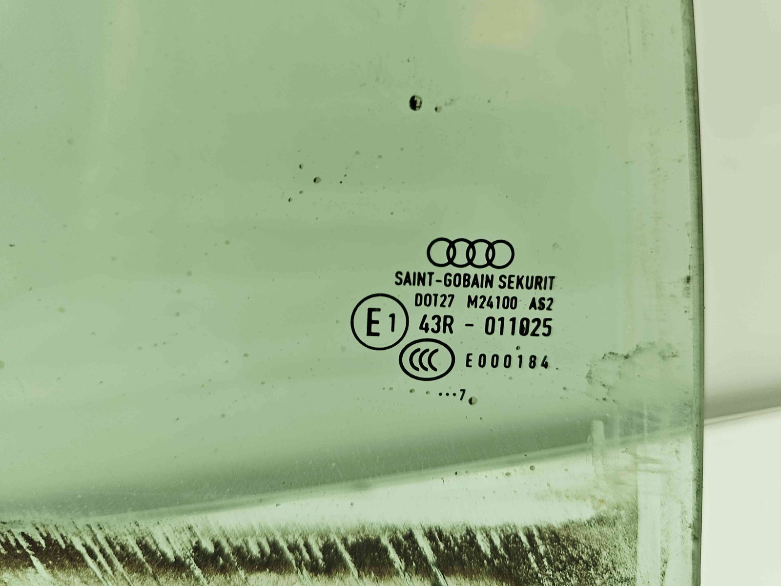 Geam usa dreapta spate Audi A4 (8W2, B9) [Fabr 2015-2023] - imagine 2