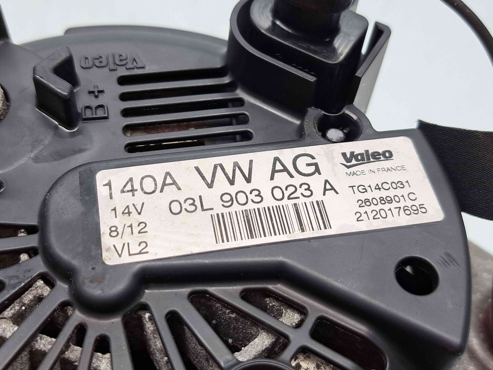 Alternator Audi A3 (8P1) [Fabr 2003-2012] 03L903023A 2.0 TDI CFFB 103KW / 140CP - imagine 5
