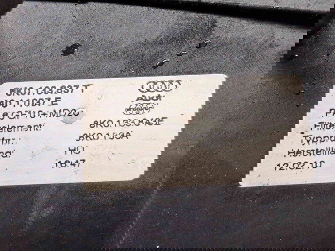 Carcasa filtru aer Audi A4 (8K5, B8) Avant [Fabr 2008-2015] 8K0133837T 2.0 TDI CAGA 105KW / 143CP