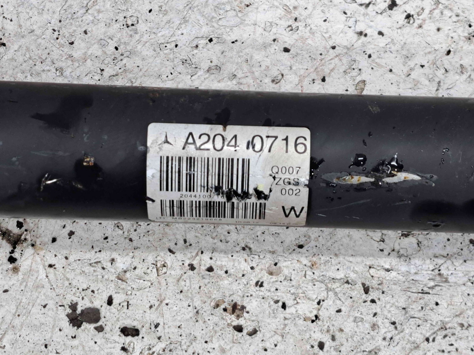 Cardan Mercedes Clasa C Coupe (C204) Facelift AMG [Fabr 2011-2015] A2040716 2.2 CDI 651911 125KW / 170CP - imagine 4