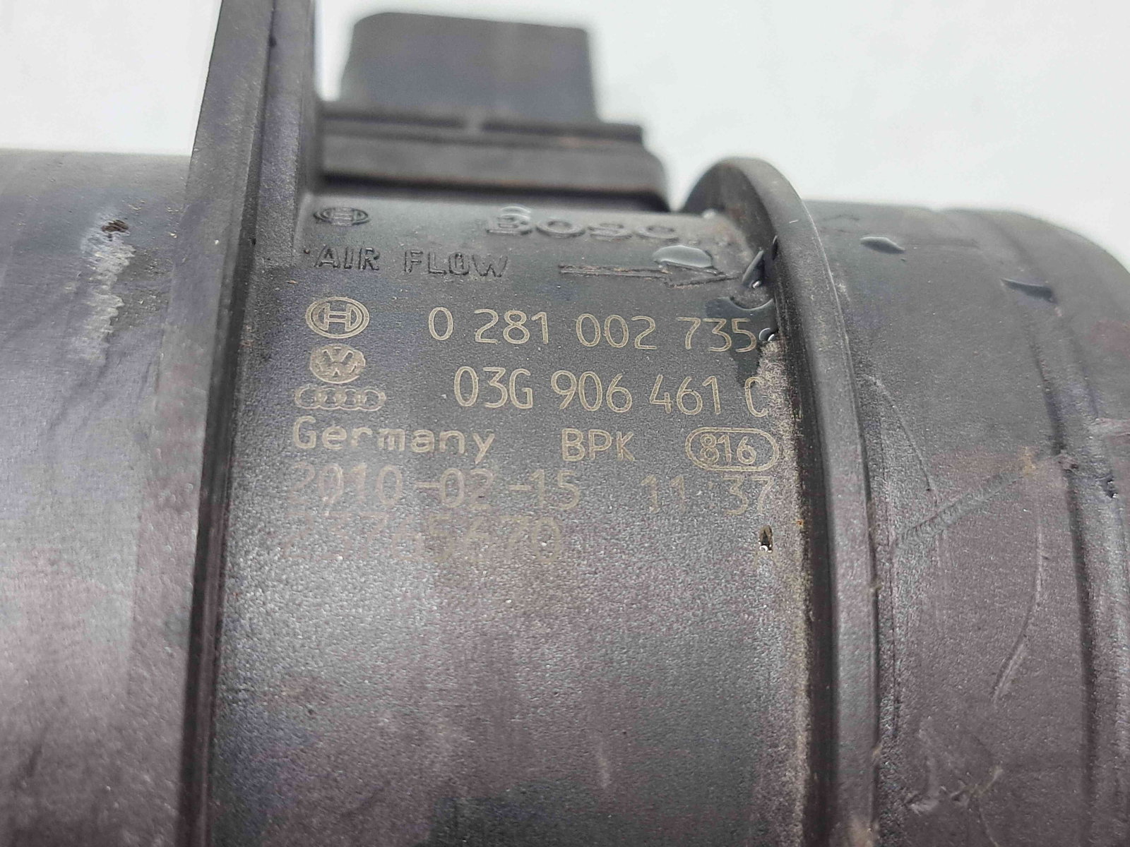 Debitmetru aer Audi A4 (8K5, B8) Avant [Fabr 2008-2015] 03G906461C / 0281002735 2.0 TDI CAGA 105KW / 143CP - imagine 2