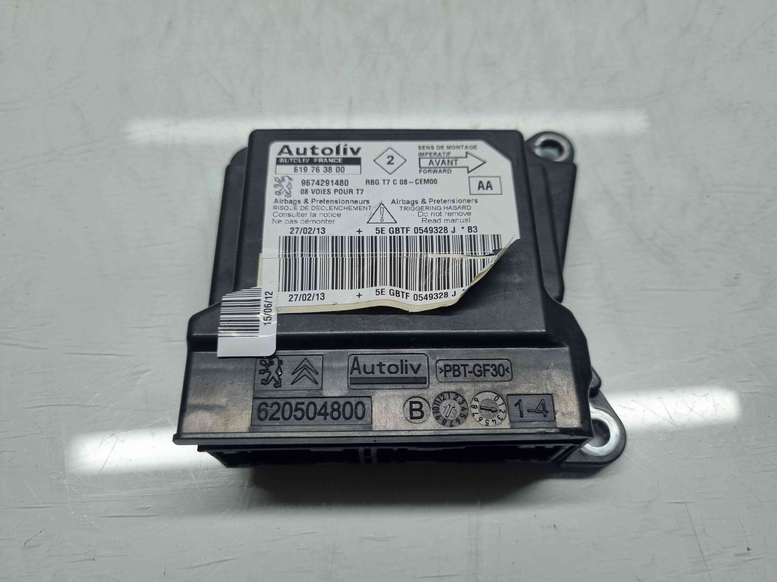 Calculator airbag Peugeot 308 [Fabr 2007-2013] 619763800 1.6 hdi 9H05 82KW / 112CP