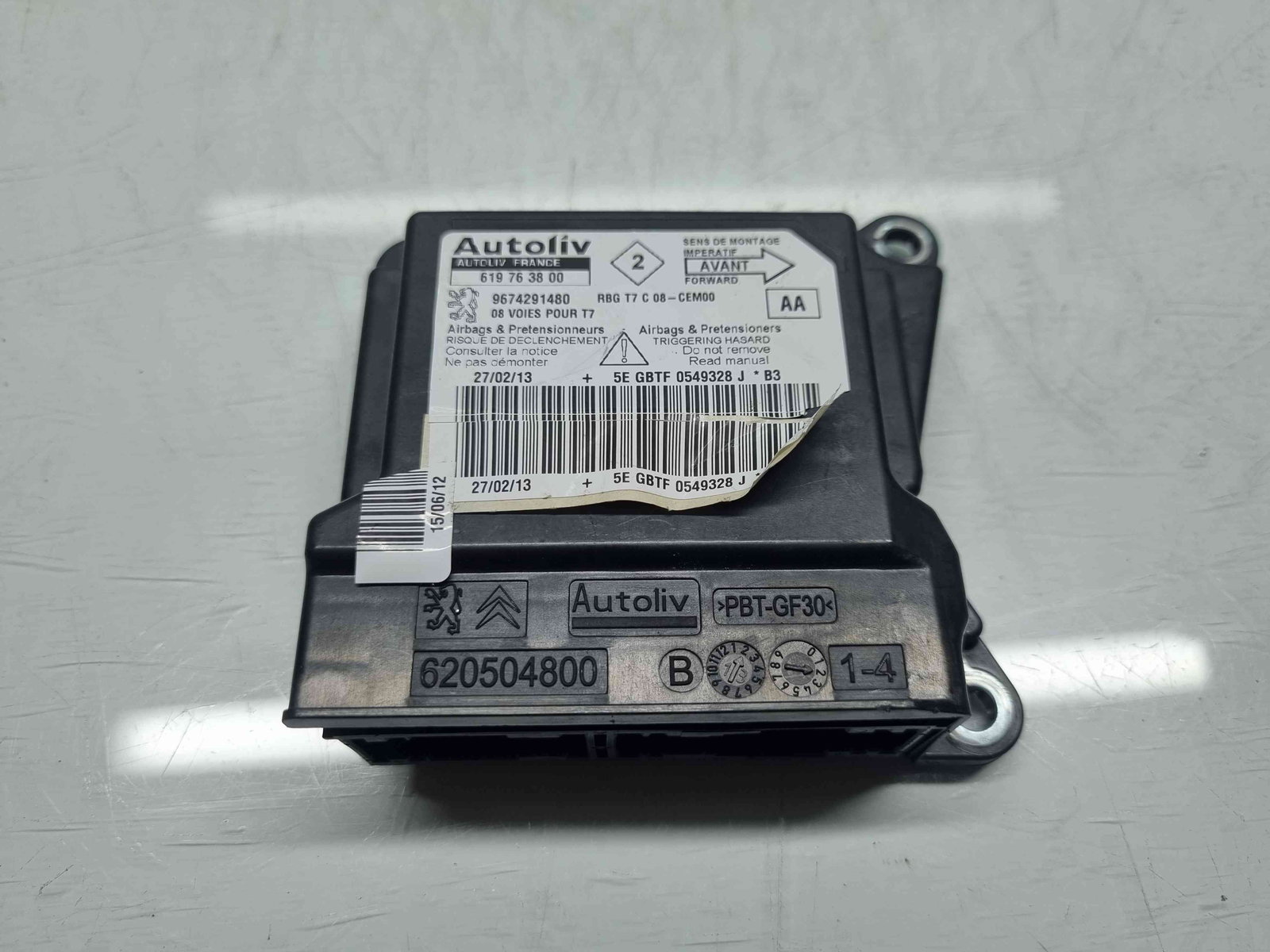 Calculator airbag Peugeot 308 [Fabr 2007-2013] 619763800 1.6 hdi 9H05 82KW / 112CP - imagine 1