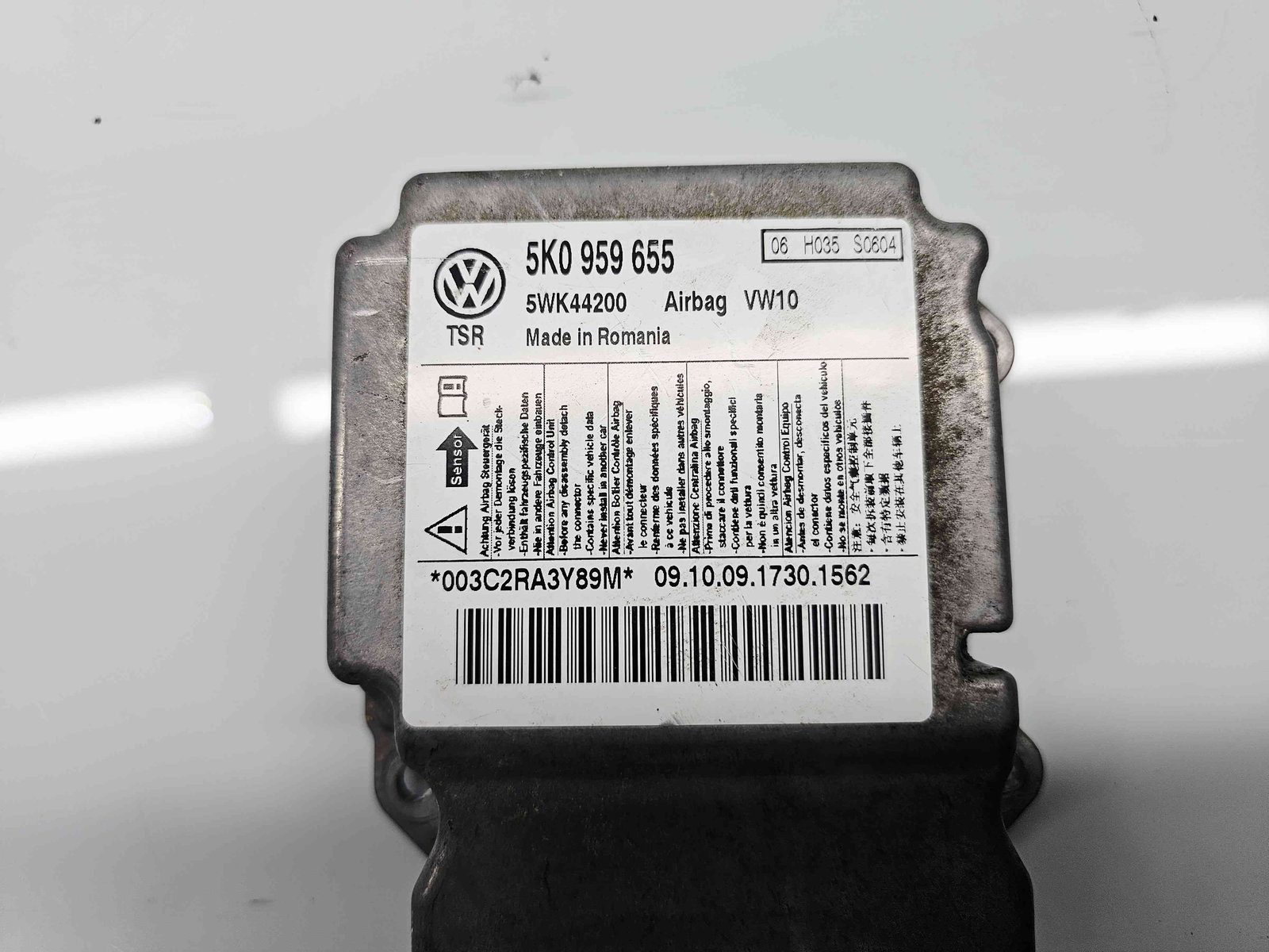 Calculator airbag Volkswagen Golf 6 (5K1) [Fabr 2009-2013] 5K0959655 1.6 TDI CAYC 77KW / 105CP - imagine 4