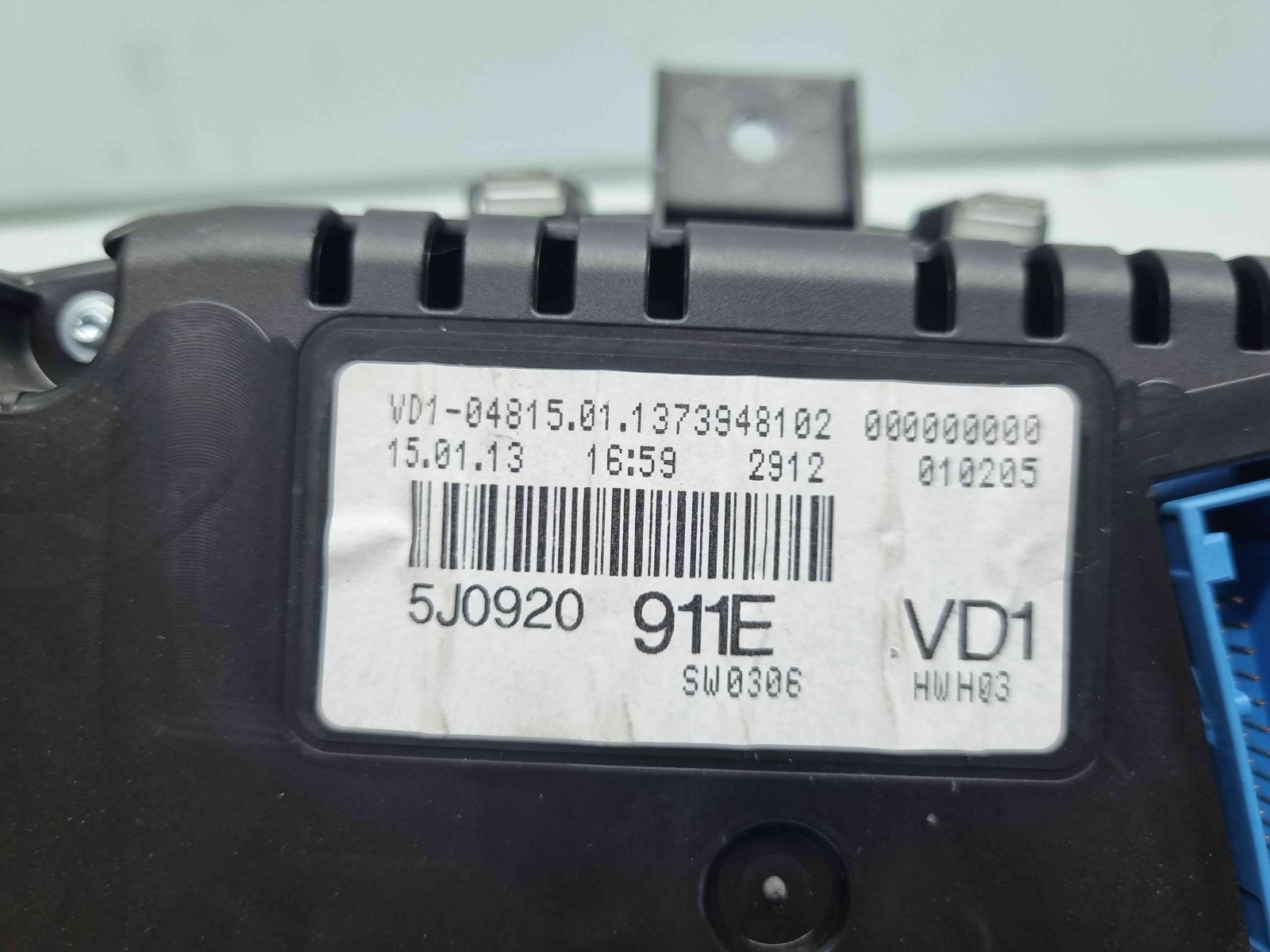 Ceas bord Skoda Fabia 2 (5J, 542) [Fabr 2007-2014] 5J0920911E - imagine 7