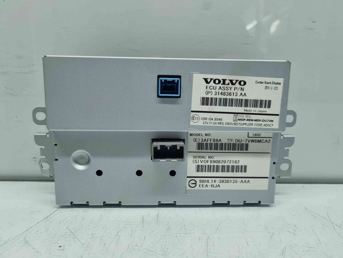  Display bord Volvo V40 II Rdesign [Fabr 2013-2019] 31483613AA