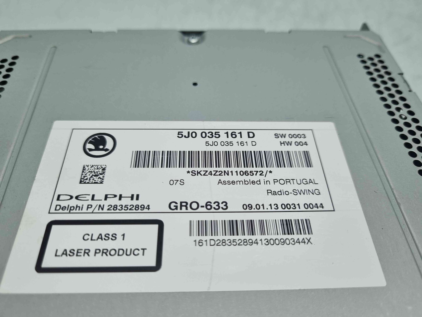 Radio CD Skoda Fabia 2 (5J, 542) [Fabr 2007-2014] 5J0035161D - imagine 7