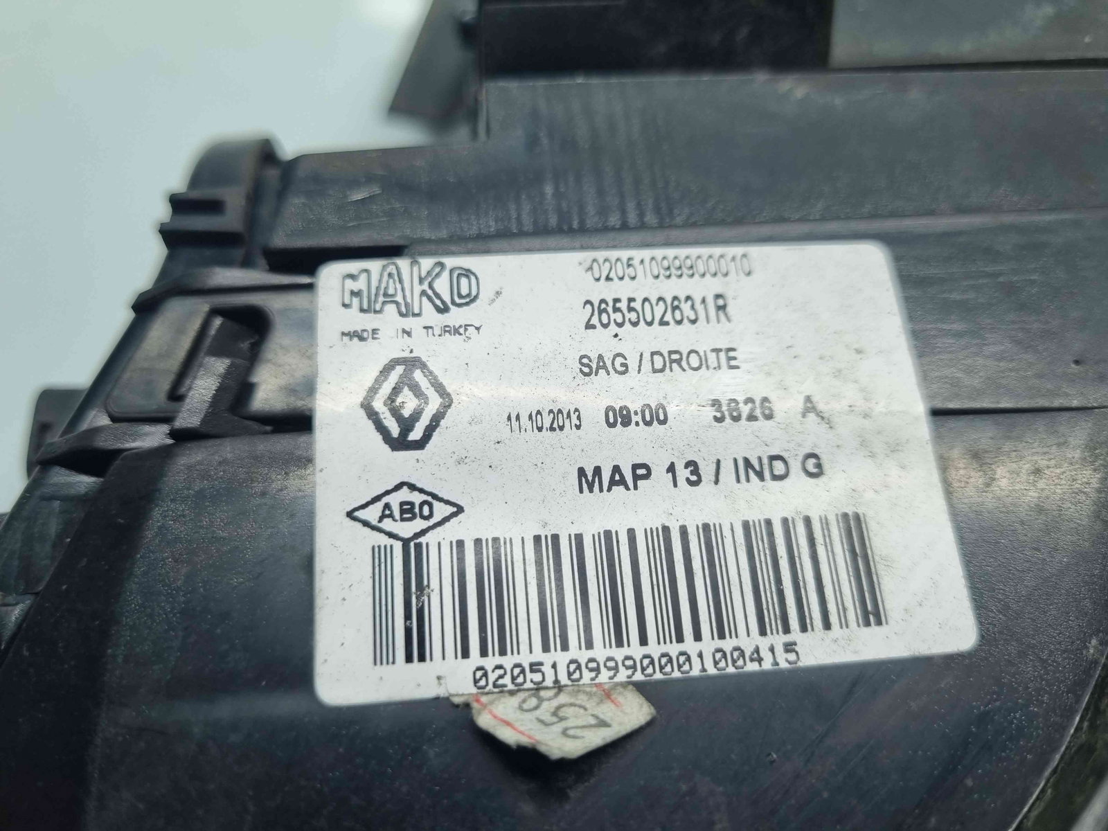 Stop aripa dreapta Renault Clio 4 (B98) Hatchback [Fabr 2012-2020] 265502631R - imagine 5