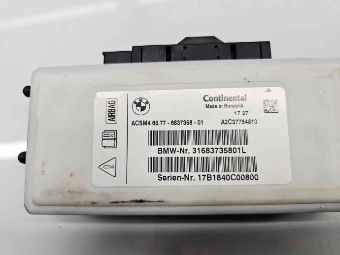 Calculator airbag  Bmw X4 (F26) [Fabr 2012 -2018] 6837358 2.0 B47D 140KW / 190CP