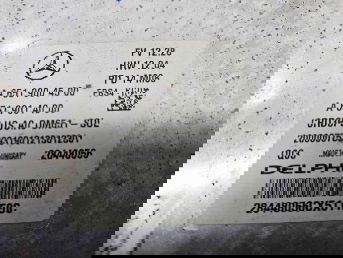 Calculator motor ECU Mercedes Clasa C Combi (W205) [Fabr 2015-prezent] A6519004500 2.2 CDI 651921 150KW / 204CP