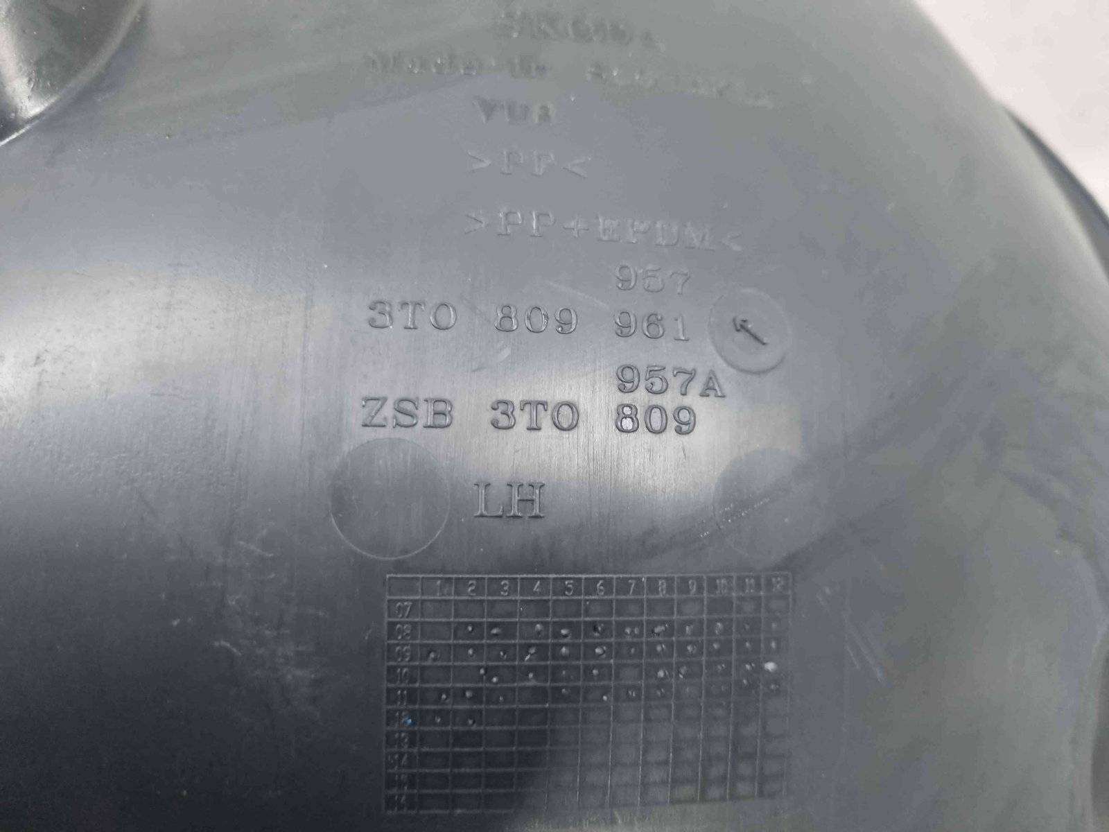 Carenaj roata stanga fata Skoda Superb II Combi (3T5) Facelift [Fabr 2009-2015] - imagine 3