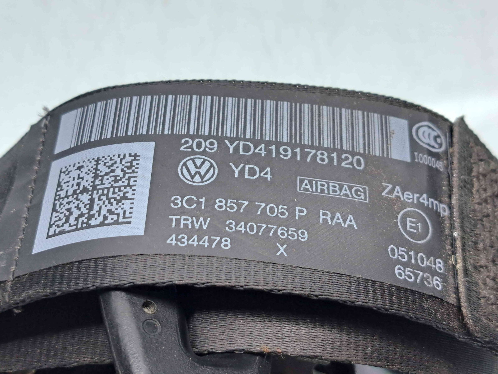 Centura stanga fata Volkswagen Passat B7 (365) Variant [Fabr 2010-2014] 3C1857705P - imagine 3