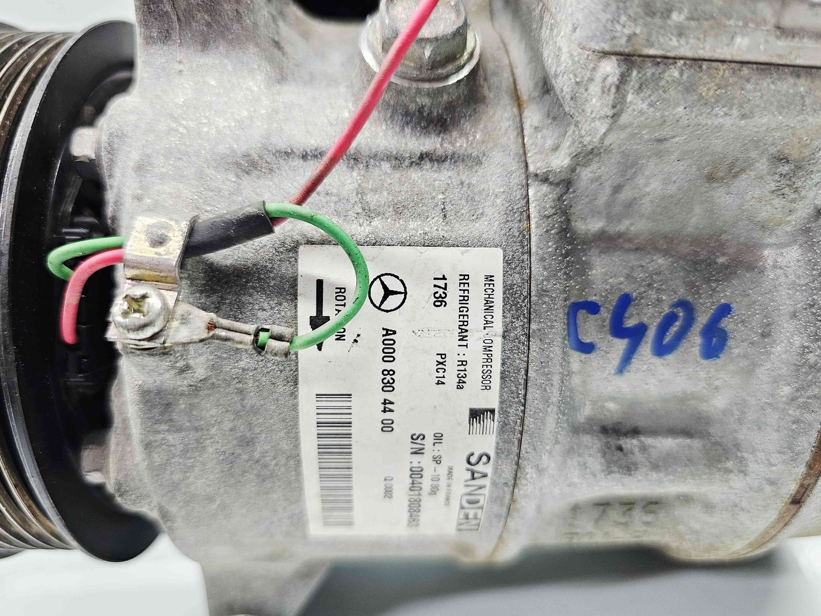 Compresor clima Mercedes Clasa C Combi (W205) [Fabr 2015-prezent] A0008304400 2.2 CDI 651921 150KW / 204CP - imagine 3