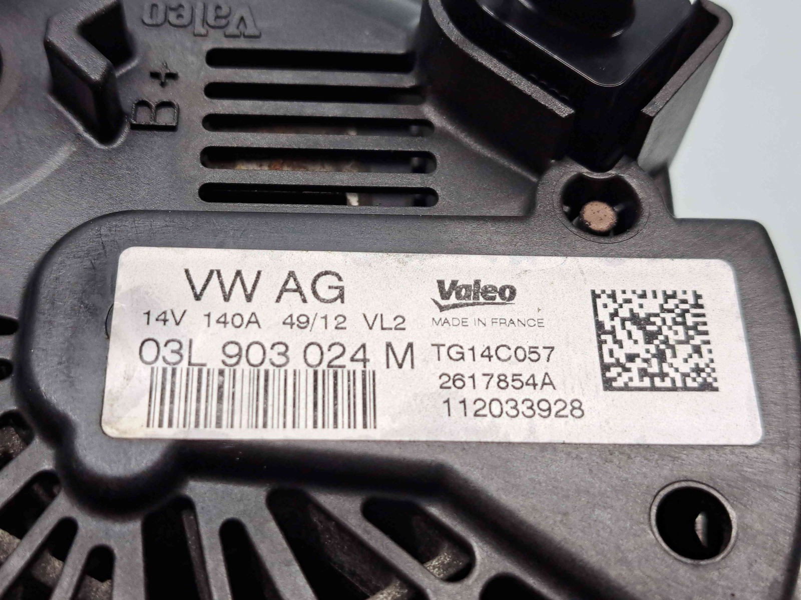 Alternator Skoda Superb II (3T4) [Fabr 2008-2015] 03L903024M 1.6 TDI CAYC 77KW / 105CP - imagine 2