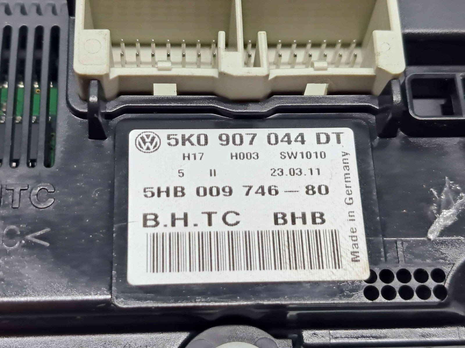 Panou comanda clima Volkswagen Golf 6 (5K1) [Fabr 2009-2013] 5K0907044DT - imagine 2