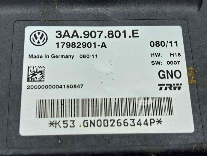 Calculator frana de mana  Volkswagen Tiguan (5N) [Fabr 2007-2016] 3AA907801E 2.0 TDI CFFB 103KW / 140CP