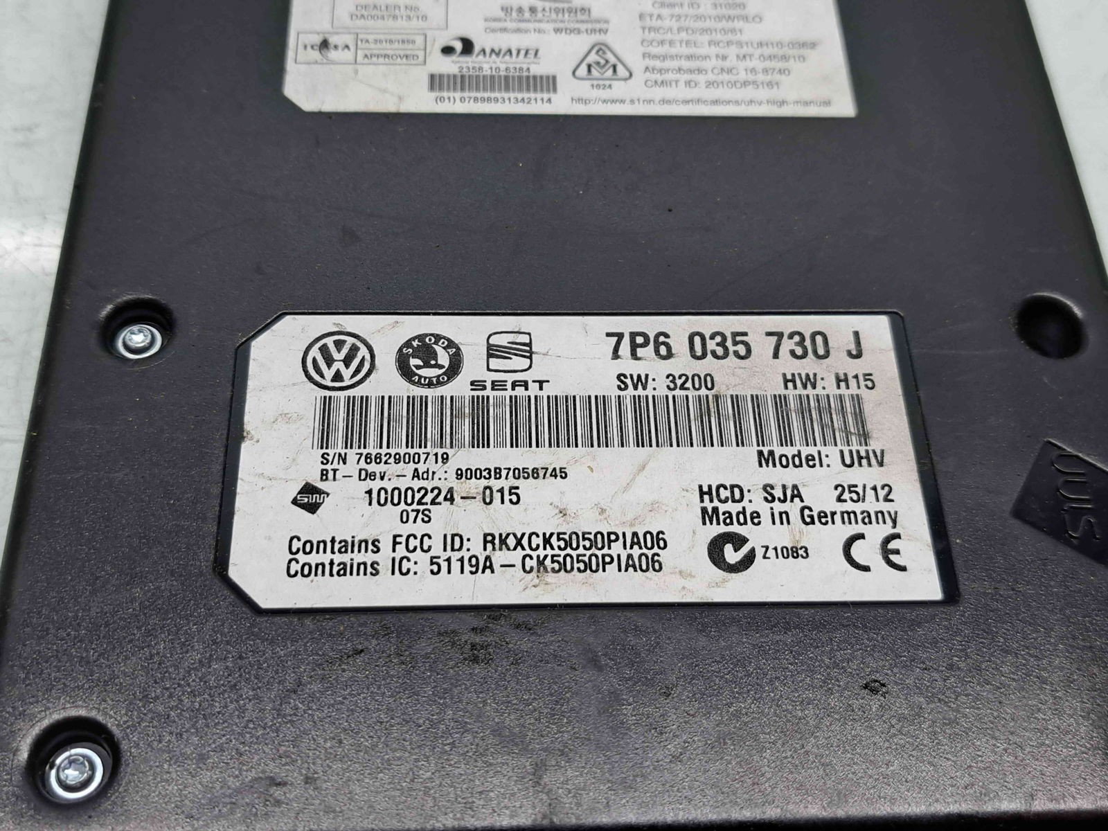Modul confort Volkswagen Golf 6 (5K1) [Fabr 2009-2013] 7P6035730J - imagine 3