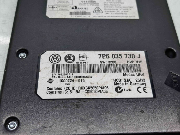  Modul confort  Volkswagen Tiguan (5N) [Fabr 2007-2016] 7P6035730J